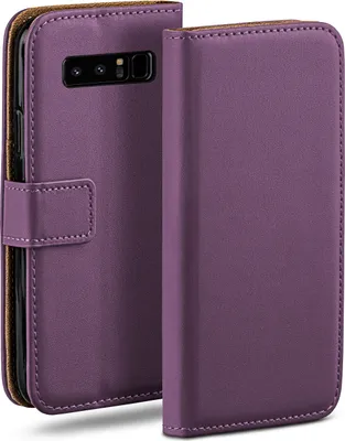 Produktbild von moex® Book Case kompatibel mit Samsung Galaxy Note8 - Hülle 360 Grad klappbar, Lila