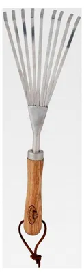 Produktbild von Handrechen aus Edelstahl und Holz