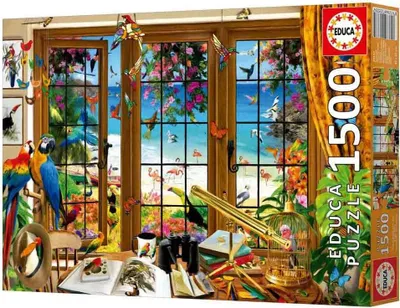Produktbild von EDUCA Puzzle Vogelbeobachterfenster 1500 dlc