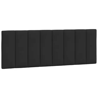 Image de Coussin de tête de lit Hanko noir 120 cm velours