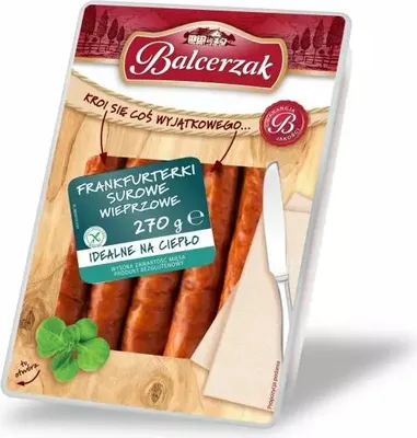 Obrázok produktu pre Surové frankfurtské párky 270 g Balcerzak