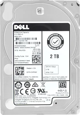 Image de Dell 2Tb ST2000NX0423 128Mb Cache 7200Rpm Sata III 2,5" pouces 0VR92X
