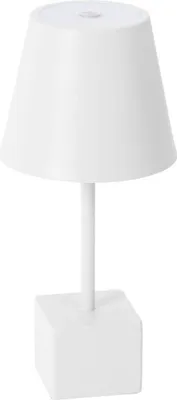 Produktbild von Lindby LED-Akkutischleuchte Janea CUBE, weiß, Metall