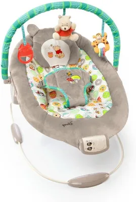 Immagine prodotto di Seggiolino per bambini - Dondolo per neonati - Relax per bambini - Con vibrazioni - Altezza 48 cm - Grigio