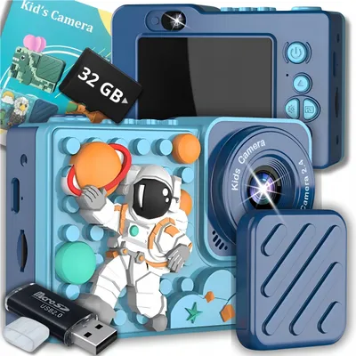 Produktbild von DIGITÁLNÍ FOTOGRAFICKÁ KAMERA PRO DĚTI 40 Mpx GAME SELFIE CAMERA + 32GB KARTA