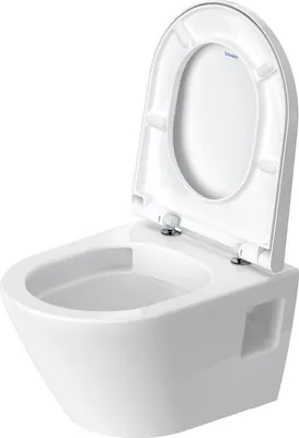 Produktbild von Duravit D-Neo Wand-WC Set, mit Wand-WC Compact, inklusive abnehmbare WC-Sitz, 45870900A1