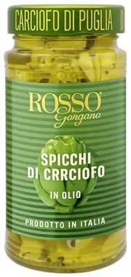 Produktbild von Artischockenstücke in Olivenöl „Spicchi di carciofi in olio“ 290 g – Rosso Gargano