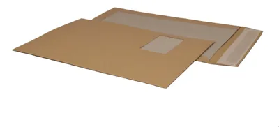 Produktbild von POSTHORN C4 Papprückwandtaschen 100 Stk haftklebend Fenster braun 324x229mm