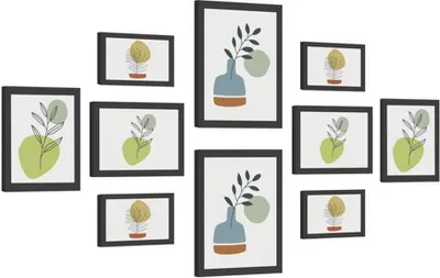 Produktbild von Azomor® Set von zehn vielseitigen Bilderrahmen für persönliche Fotowand-Kreationen