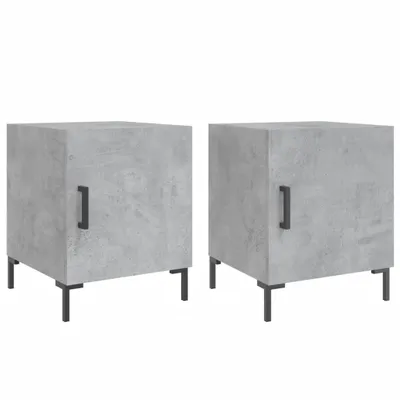 Produktbild von "WINTER SALE"Nachttisch, 2er Set, Beistelltisch, - multifunktional& Moderne - Betongrau 40x40x50 cm Holzwerkstoff - Nachttische & -schränke NEU6797105