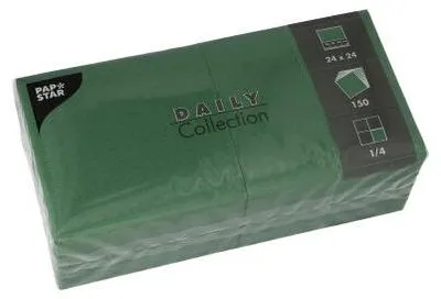 Produktbild von PAPSTAR Servietten 24.0 x 24.0 cm 2-lagig grün