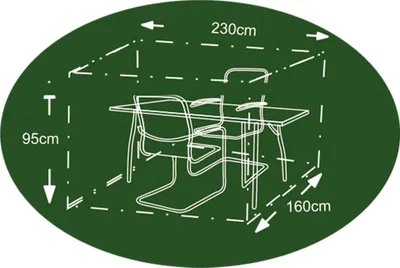 Image de Housse de protection anthracite pour salon Bâche de protection 230x160x95cm