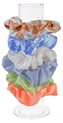 Produktbild von Haargummihalter aus Acryl, Scrunchie-Halter, Haargummi-Organizer, Scrunchie-Organizer, Haargummi-Aufbewahrung für Mädchen und Frauen, Geschenk (transparent)