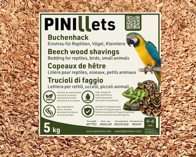 Imagen del producto de Virutas de haya gruesas, 20 litros, para terrarios y jaulas de animales