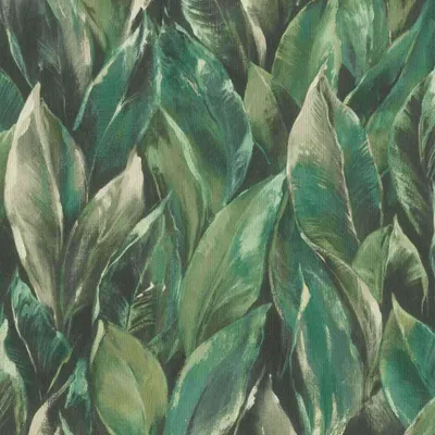 Obrázok produktu pre Netkaná textília 537345 tapeta botanická džungľa 53 x 1005 cm Rasch Curiosity čierna zelená