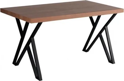 Image de Table de salle à manger Table de cuisine Loft Style Pieds métalliques Industriels