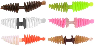 Produktbild von Trout Master Wacka 5,2cm - 6 Gummijigs für Forelle, Farbe:Chartreuse
