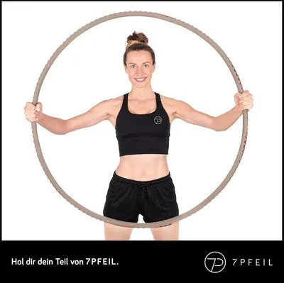Produktbild von Fitness Hula Hoop für Erwachsene, 16kg, Edelstahl, Antirutsch