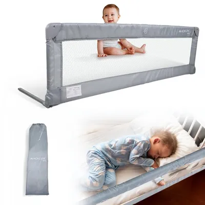 Produktbild von Mobiclinic Baby Bettgitter Bettschutzgitter Kids Faltbar und tragbar, Leicht Montierbar Bettschutzgitter für Kinder von 18 Monaten bis 5 Jahren Dreamy