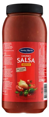 Obrázok produktu pre Santa Maria Chunky Salsa Medium 2250 ml – Pikantná, hrubá salsa na nachos a tacos