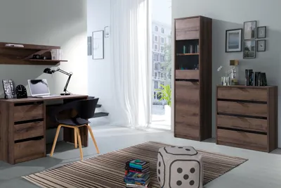 Produktbild von Konsimo Kommode mit Schubladen "MERO", Braun, Spanplatte, Elegant, 80,5x90x40cm