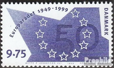 Produktbild von Briefmarken Dänemark 1999 Mi 1213 (kompl.Ausg.) postfrisch 50 Jahre Europarat