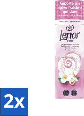 Produktbild von Lenor Light – Duftverstärker – Jasmin – Non-Stop-Frische – 19 Wäschen - Vorteilspack - 2 Stücke