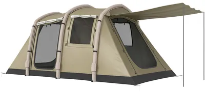 Produktbild von Aufblasbares Zelt 2-4 Personen Schneller Aufbau Outdoor Zelt für Camping mit Luftpumpe Mesh Fenster Heringen Vordach