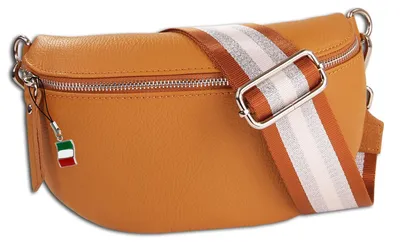 Produktbild von Tasche braun tan Florence Gürteltasche Leder Tragegurt passend OTM808C