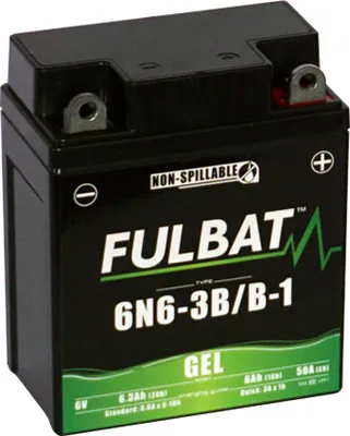 Obrázok produktu pre FULBAT Gélová motobatéria 6N6-3B/B-1 GEL