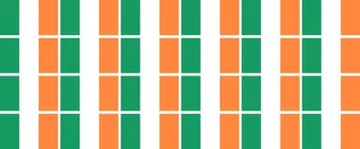 Produktbild von Mini Aufkleber Set - Pack glatt - 33x20mm - selbstklebender Sticker - Fahne - Irland - Flagge / Banner / Standarte fürs Auto, Büro, zu Hause und die Schule - 24 Stück