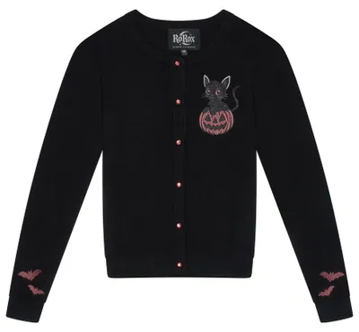 Imagen del producto de Solidchoice - Suéter de Halloween con motivos de gato y calabaza