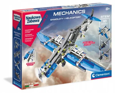 Obrázek produktu pro Clementoni Laboratoř mechaniky Letadla a helikoptéry kreativní stavebnice
