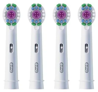 Produktbild von Oral-B Pro 3D White 4 Stück Aufsteckbürsten, Farbe:Weiß
