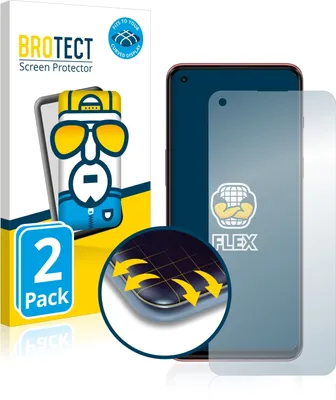 Produktbild von 2x BROTECT Fullscreen Schutzfolie für OnePlus Nord 2 Displayschutz Folie Fullcover Klar Transparent