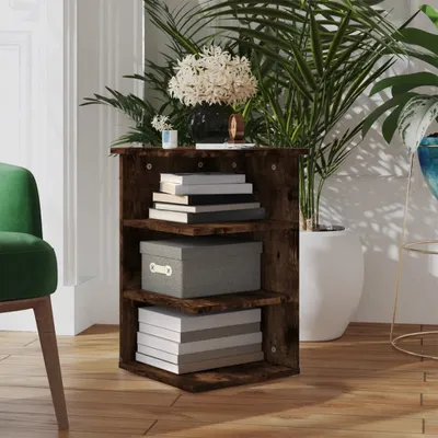 Produktbild von Möbel Beistellregal Räuchereiche 35x35x55 cm Holzwerkstoff - Kommoden 826366