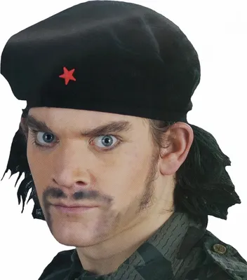 Obrázek produktu pro Čepice Che Guevara s vlasy a hvězdou