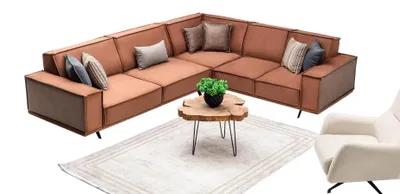 Produktbild von Eckcouch Couch Wohnraumsofa Sofa Polsterlandschaft Ecksofa Lounge Eckgarnitur