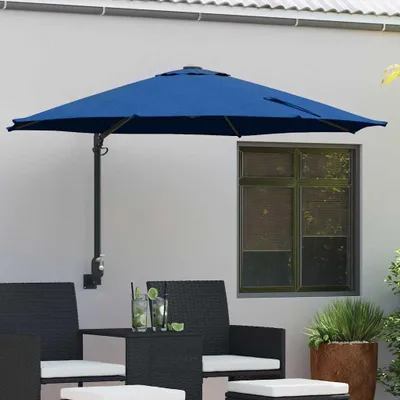 Immagine prodotto di Maison Exclusive - Ombrellone da giardino, dimensioni 248 x 248 x 148 cm, realizzato in poliestere e acciaio