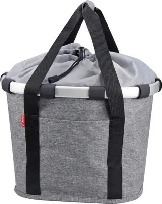 Produktbild von KLICKfix City-Tasche Bikebasket twist silver, 35x28x26cm, grau/schwarz
