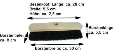 Produktbild von Novaliv 1x Zimmerbesen Rosshaar feines Tierhaar Handbesen Stubenbesen Naturhaarbesen