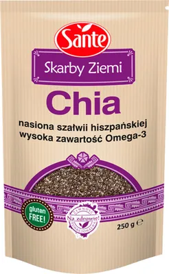 Zdjęcie produktu dla Nasiona Chia - szałwia hiszpańska 250 g SANTE