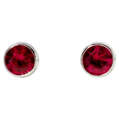Produktbild von Miamar SMO19 Damen Silber Ohrstecker Pink