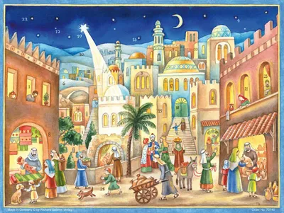 Produktbild von Adventskalender "Zu Bethlehem geboren"