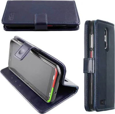 Obrázok produktu pre caseroxx puzdro na mobilný telefón kompatibilné s Emporia Supereasy Knižková taška Wallet Case v modrá