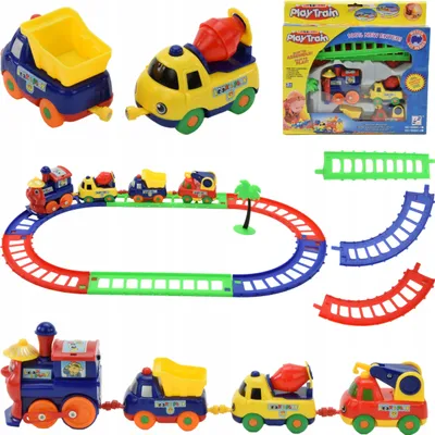 Immagine prodotto di Lolex | Treno locomotiva per bambini - 21 × 5 × 28 Cm - 3 vagoni - Funzionamento a batteria - Da 3 anni