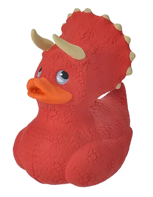 Obrázok produktu pre Wild Republic Rubber Duck Triceratops, Zvieratko do vane, Chlapec / dievča, Guma, Červená