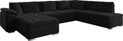 Produktbild von MIRJAN24 Wohnlandschaft Niko Bis, Bettkasten und Schlaffunktion, Sofa, Polstergarnitur (Farbe: Magic Velvet 2219, Seite: Links)
