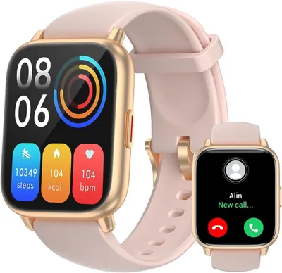 Produktbild von JUNG RUIMEN Smartwatch Damen & Herren Fitnessuhr, mit Bluetooth Smartwatch (4,69 cm/1,85 Zoll) mit Telefon Funktion, 100+ Trainingsmodi)