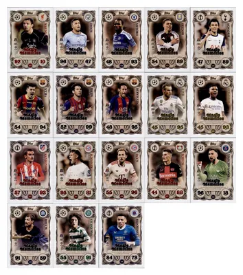 Produktbild von Topps - Match Attax Champions League 2025/26 - Trading Cards - Alle 18 Magic Memories Karten